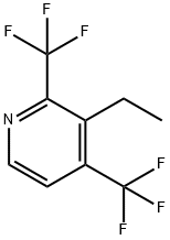 2,4-Bis(trifluoromethyl)-3-ethylpyridine Structure