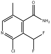 2-Chloro-3-(difluoromethyl)-5-methylpyridine-4-carboxamide Structure