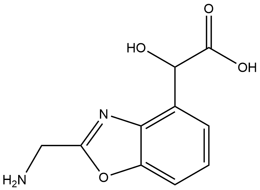 2-(Aminomethyl)-4-(carboxy(hydroxy)methyl)benzo[d]oxazole Structure