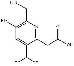 2-(Aminomethyl)-5-(difluoromethyl)-3-hydroxypyridine-6-acetic acid Structure