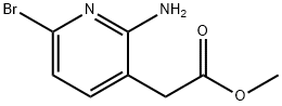 3-Pyridineacetic acid, 2-amino-6-bromo-, methyl ester Structure