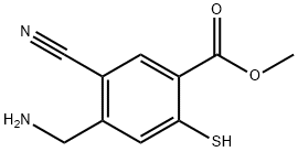 Methyl 4-aminomethyl-5-cyano-2-mercaptobenzoate Structure