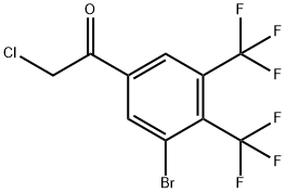 3',4'-Bis(trifluoromethyl)-5'-bromophenacyl chloride Structure