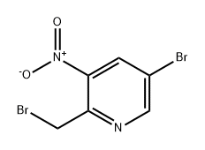 Pyridine, 5-bromo-2-(bromomethyl)-3-nitro- Structure