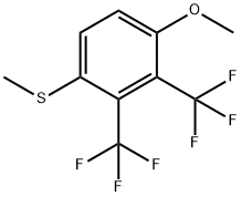 2,3-Bis(trifluoromethyl)-4-methoxythioanisole Structure