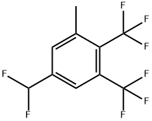 3,4-Bis(trifluoromethyl)-5-methylbenzodifluoride Structure