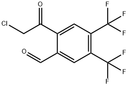 4',5'-Bis(trifluoromethyl)-2'-formylphenacyl chloride Structure