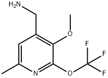 4-(Aminomethyl)-3-methoxy-6-methyl-2-(trifluoromethoxy)pyridine Structure