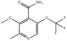 3-Methoxy-2-methyl-5-(trifluoromethoxy)pyridine-4-carboxamide Structure