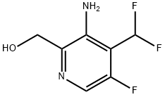 3-Amino-4-(difluoromethyl)-5-fluoropyridine-2-methanol Structure