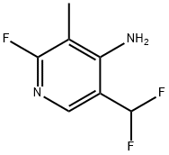 4-Amino-5-(difluoromethyl)-2-fluoro-3-methylpyridine Structure