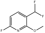 Pyridine, 3-(difluoromethyl)-6-fluoro-2-methoxy- Structure