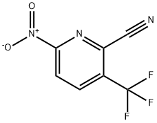 2-Pyridinecarbonitrile, 6-nitro-3-(trifluoromethyl)- Structure