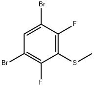 (3,5-dibromo-2,6-difluorophenyl)(methyl)sulfane Structure