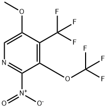 5-Methoxy-2-nitro-3-(trifluoromethoxy)-4-(trifluoromethyl)pyridine Structure