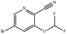 5-Bromo-3-(difluoromethoxy)picolinonitrile Structure