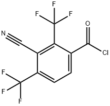 2,4-Bis(trifluoromethyl)-3-cyanobenzoylchloride Structure