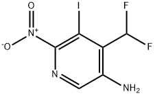 5-Amino-4-(difluoromethyl)-3-iodo-2-nitropyridine Structure