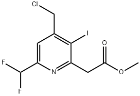 Methyl 4-(chloromethyl)-6-(difluoromethyl)-3-iodopyridine-2-acetate Structure