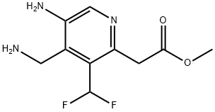 Methyl 5-amino-4-(aminomethyl)-3-(difluoromethyl)pyridine-2-acetate Structure