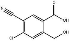 4-Chloro-5-cyano-2-(hydroxymethyl)benzoic acid Structure