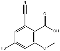 2-Cyano-4-mercapto-6-methoxybenzoic acid Structure