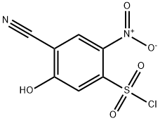 4-Cyano-5-hydroxy-2-nitrobenzenesulfonylchloride Structure