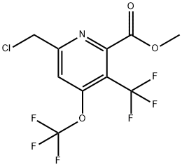 Methyl 6-(chloromethyl)-4-(trifluoromethoxy)-3-(trifluoromethyl)pyridine-2-carboxylate Structure