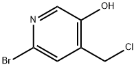 2-Bromo-4-chloromethyl-5-hydroxypyridine Structure