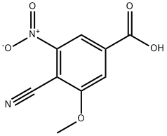 4-Cyano-3-methoxy-5-nitrobenzoic acid Structure