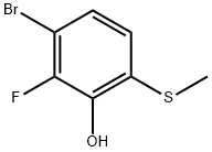 4-Bromo-3-fluoro-2-hydroxythioanisole Structure