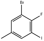 1-Bromo-2-fluoro-3-iodo-5-methylbenzene Structure