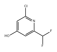 4-Pyridinol, 2-chloro-6-(difluoromethyl)- 구조식 이미지
