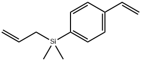 Benzene, 1-(dimethyl-2-propen-1-ylsilyl)-4-ethenyl- Structure