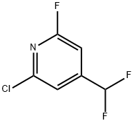 2-Chloro-4-(difluoromethyl)-6-fluoropyridine 구조식 이미지