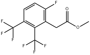 Methyl 2,3-bis(trifluoromethyl)-6-fluorophenylacetate Structure