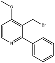 3-Bromomethyl-4-methoxy-2-phenylpyridine Structure