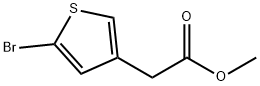 Methyl 2-bromothiophene-4-acetate Structure