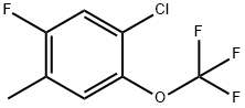 Benzene, 1-chloro-5-fluoro-4-methyl-2-(trifluoromethoxy)- Structure