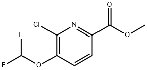 Methyl 6-Chloro-5-(difluoromethoxy)picolinate Structure