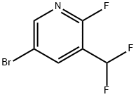 Pyridine, 5-bromo-3-(difluoromethyl)-2-fluoro- 구조식 이미지