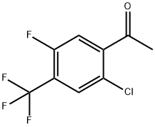 2'-Chloro-5'-fluoro-4'-(trifluoromethyl)acetophenone Structure