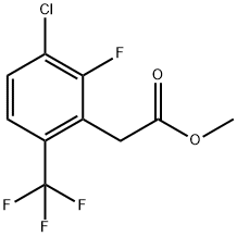 Methyl 3-chloro-2-fluoro-6-(trifluoromethyl)phenylacetate Structure