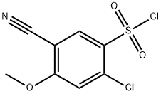 2-Chloro-5-cyano-4-methoxybenzenesulfonylchloride Structure