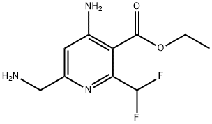 Ethyl 4-amino-6-(aminomethyl)-2-(difluoromethyl)pyridine-3-carboxylate Structure