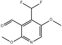 4-(Difluoromethyl)-2,5-dimethoxypyridine-3-carboxaldehyde Structure