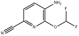 5-Amino-6-(difluoromethoxy)picolinonitrile Structure