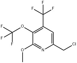 6-(Chloromethyl)-2-methoxy-3-(trifluoromethoxy)-4-(trifluoromethyl)pyridine Structure