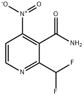 2-(Difluoromethyl)-4-nitropyridine-3-carboxamide Structure