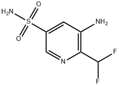 3-Amino-2-(difluoromethyl)pyridine-5-sulfonamide Structure